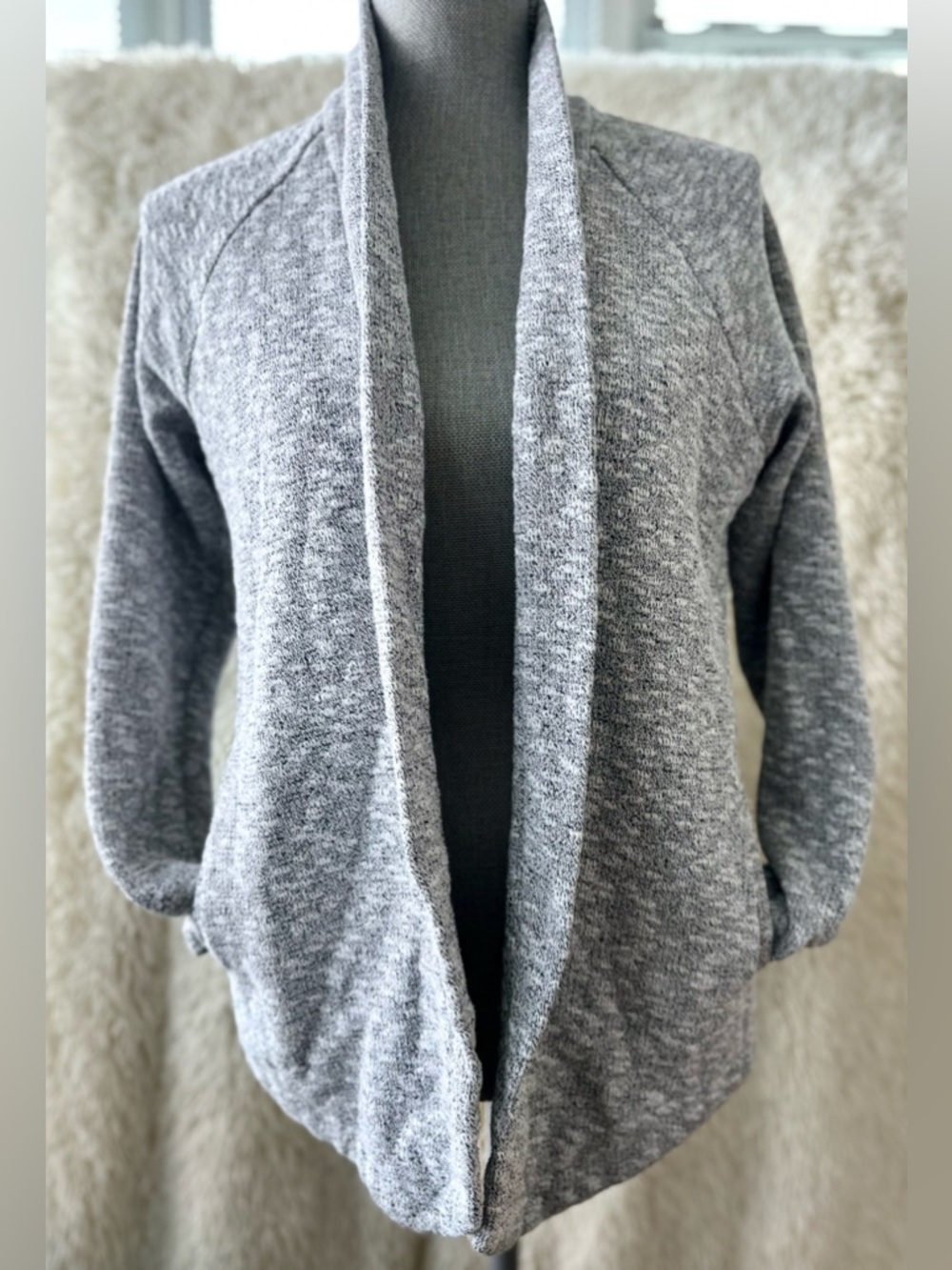 Club Monaco Open Front Asymmetrical Cardigan